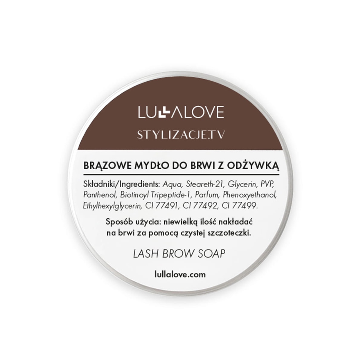 Nieznana Lullalove, brązowe mydło do stylizacji brwi, 30 ml — Inhaltsstoffe und Bewertung