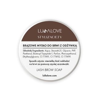 Lullalove, brązowe mydło do stylizacji brwi, 30 ml - zdjęcie produktu