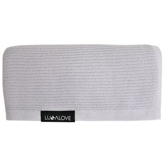 Lullalove, kocyk dzianinowy, bambusowy, mgiełka szara, 90 x 90 cm Lullalove, kocyk dzianinowy, bambusowy, mgiełka szara, 90 x 90 cm - zdjęcie produktu