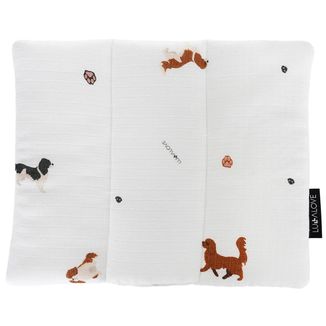 Lullalove, poduszka muślinowa, pieski cavaliery, 25 x 30 cm Lullalove, poduszka muślinowa, pieski cavaliery, 25 x 30 cm - zdjęcie produktu