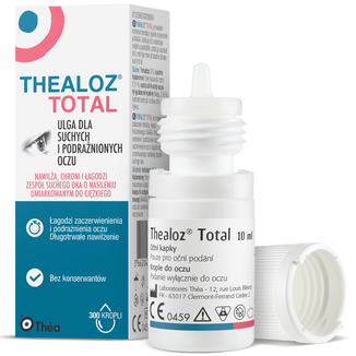 Thealoz Total, krople do oczu, 10 ml USZKODZONE OPAKOWANIE - zdjęcie produktu