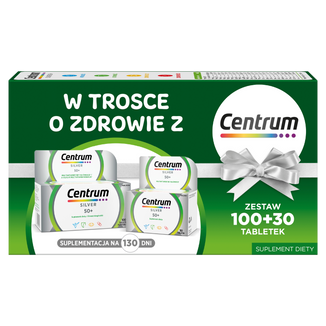 Zestaw Centrum Silver 50+, 100 + 30 tabletek - zdjęcie produktu