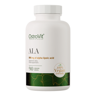 OstroVit ALA, kwas alfa-liponowy, 90 tabletek OstroVit ALA, kwas alfa-liponowy, 90 tabletek - zdjęcie produktu