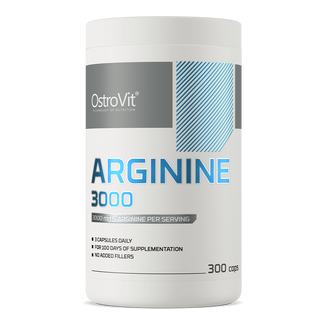 OstroVit Arginine 3000, arginina, 300 kapsułek OstroVit Arginine 3000, arginina, 300 kapsułek - zdjęcie produktu