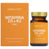 Natu.Care Witamina D3 4000 IU + K2 MK-7, 60 kapsułek Natu.Care Witamina D3 4000 IU + K2 MK-7, 60 kapsułek - miniaturka zdjęcia produktu
