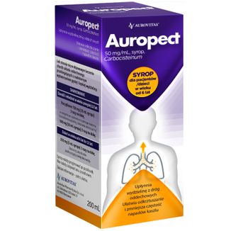Auropect 50 mg/ml, syrop, 200 ml - zdjęcie produktu
