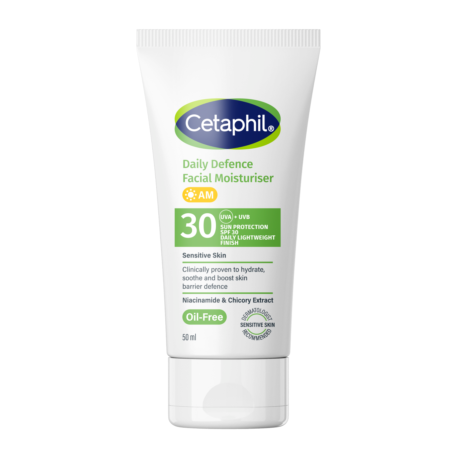 Cetaphil Cetaphil Daily Defence Facial Moisturiser, Feuchtigkeitscreme für den Tag, SPF 30, 50 ml — Inhaltsstoffe und Bewertung