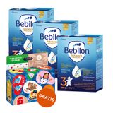 Zestaw Bebilon Advance Pronutra 3 Junior, odżywcza formuła na bazie mleka, po 1 roku, 3 x 1000 g + CzuCzu Moje Pierwsze Słowa, książeczka na kółeczku, od 12 miesiąca gratis - miniaturka zdjęcia produktu