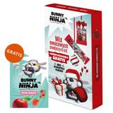 Zestaw Bunny Ninja Świąteczny Mix owocowych słodyczy, 6 sztuk + niespodzianka i kolorowanka gratis - miniaturka zdjęcia produktu