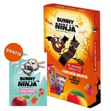 Zestaw Bunny Ninja Mix owocowych słodyczy, 6 sztuk + tatuaże i kolorowanka gratis - miniaturka zdjęcia produktu