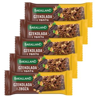 Zestaw Bakalland Baton Musli, czekolada, 5 x 40 g Zestaw Bakalland Baton Musli, czekolada, 5 x 40 g - zdjęcie produktu