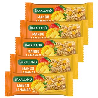 Zestaw Bakalland Baton Musli, mango, 5 x 40 g - zdjęcie produktu