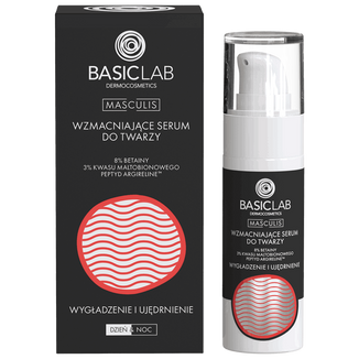 BasicLab Masculis, wzmacniające serum do twarzy, wygładzenie i ujędrnienie, 30 ml BasicLab Masculis, wzmacniające serum do twarzy, wygładzenie i ujędrnienie, 30 ml - zdjęcie produktu