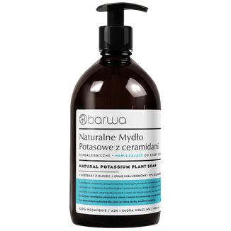 Barwa, naturalne mydło potasowe z ceramidami, nawilżające, 480 ml - zdjęcie produktu