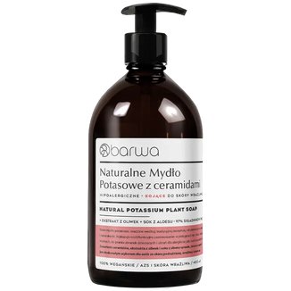 Barwa, naturalne mydło potasowe z ceramidami, kojące, 480 ml - zdjęcie produktu