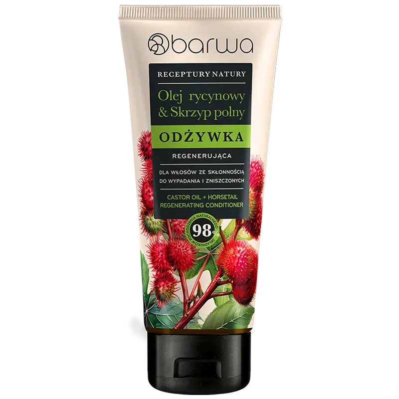 Nieznana Barwa Receptury Natury, odżywka do włosów, olej rycynowy, 200 ml
