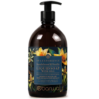 Barwa SPA Experience, mydło z olejkami, odmładzająco-wygładzające, drzewo sandałowe-wanillia, 380 ml Barwa SPA Experience, mydło z olejkami, odmładzająco-wygładzające, drzewo sandałowe-wanillia, 380 ml - zdjęcie produktu