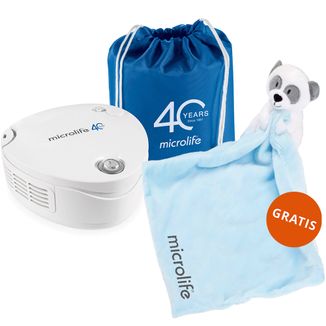Microlife NEB 210, inhalator kompresorowy dla dzieci i dorosłych, kompaktowy + maskotka gratis - zdjęcie produktu