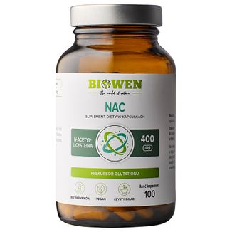 Biowen NAC 400 mg, 100 kapsułek Biowen NAC 400 mg, 100 kapsułek - zdjęcie produktu