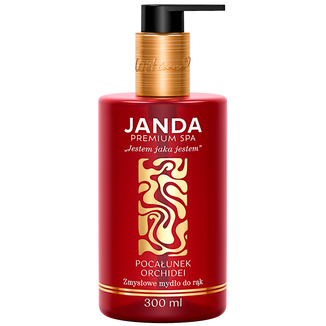 Janda Premium SPA, zmysłowe mydło w płynie do rąk, pocałunek orchidei, 300 ml Janda Premium SPA, zmysłowe mydło w płynie do rąk, pocałunek orchidei, 300 ml - zdjęcie produktu