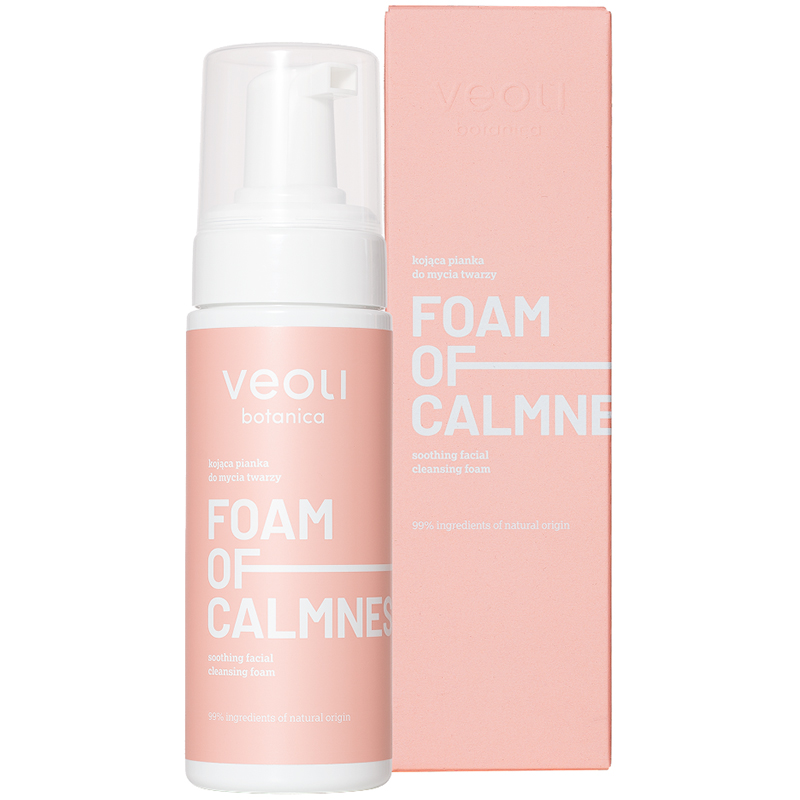 Nieznana Veoli Botanica Foam Of Calmness, kojąca pianka do mycia twarzy, 150 ml