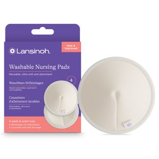 Lansinoh, wkładki laktacyjne, wielorazowe, białe, 4 sztuki - zdjęcie produktu