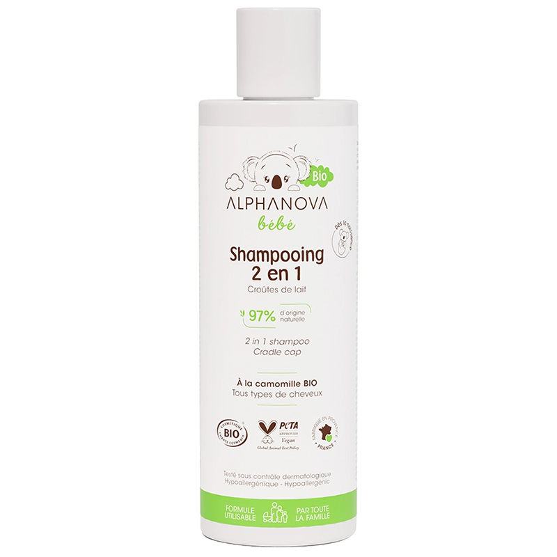 Nieznana Alphanova Bebe, szampon do włosów Bio, 200 ml