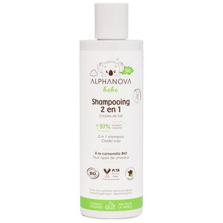 Alphanova Bebe, szampon do włosów Bio, 200 ml - zdjęcie produktu