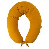 BabyMatex, poduszka pozycjonująca, moon, muślinowa, 260 cm, musztardowa - miniaturka zdjęcia produktu