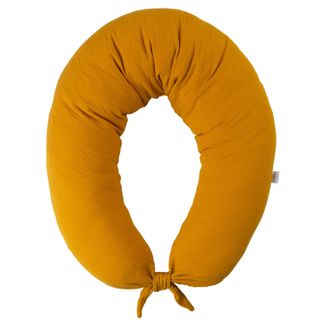 BabyMatex, poduszka pozycjonująca, moon, muślinowa, 260 cm, musztardowa BabyMatex, poduszka pozycjonująca, moon, muślinowa, 260 cm, musztardowa - zdjęcie produktu