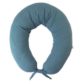BabyMatex, poduszka pozycjonująca, moon, muślinowa, 260 cm, turkusowa - zdjęcie produktu