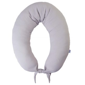 BabyMatex, poduszka pozycjonująca, moon, muślinowa, 260 cm, szara - zdjęcie produktu