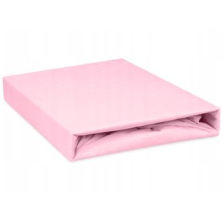 BabyMatex, prześcieradło jersey, nieprzemakalne, 80 cm x 160 cm, różówe - zdjęcie produktu