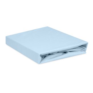BabyMatex, prześcieradło jersey, nieprzemakalne, 80 cm x 160 cm, niebieskie - zdjęcie produktu