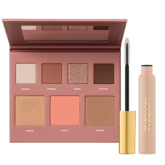 Zestaw Paese Get The Glow Look, wielozadaniowa paleta do makijażu twarzy i oczu, 1 sztuka + tusz do rzęs z odżywką, 8 ml - zdjęcie produktu