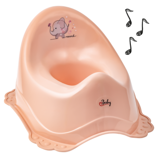 Maltex, nocnik z pozytywką, z gumkami antypoślizgowymi, Słonik, 1 sztuka - zdjęcie produktu