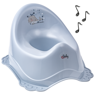 Maltex, nocnik z pozytywką, z gumkami antypoślizgowymi, Wieloryb, 1 sztuka - zdjęcie produktu