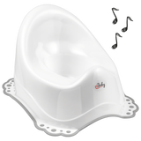 Maltex, nocnik z pozytywką, z gumkami antypoślizgowymi, biały, 1 sztuka - miniaturka zdjęcia produktu