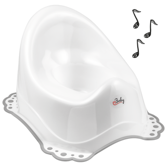 Maltex, nocnik z pozytywką, z gumkami antypoślizgowymi, biały, 1 sztuka - zdjęcie produktu