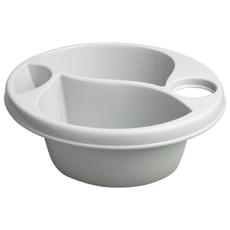 Maltex, miska higieniczna z otworem, szara Maltex, miska higieniczna z otworem, szara - zdjęcie produktu