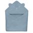 Lionelo Muslin Hooded Towel, ręcznik kąpielowy z kapturkiem, Grey Sky, 80 x 80 cm - miniaturka  zdjęcia produktu