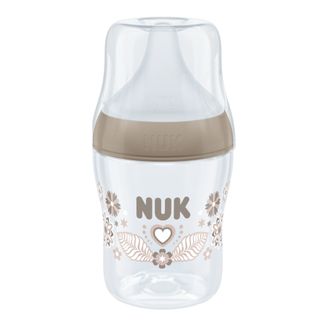 NUK Perfect Match, butelka antykolkowa ze smoczkiem silikonowym, rozmiar S, serca, od urodzenia, 150 ml NUK Perfect Match, butelka antykolkowa ze smoczkiem silikonowym, rozmiar S, serca, od urodzenia, 150 ml - zdjęcie produktu