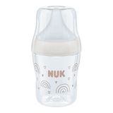 NUK Perfect Match, butelka antykolkowa ze smoczkiem silikonowym, rozmiar S, tęcza, od urodzenia, 150 ml NUK Perfect Match, butelka antykolkowa ze smoczkiem silikonowym, rozmiar S, tęcza, od urodzenia, 150 ml - miniaturka zdjęcia produktu