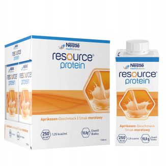 Resource Protein, preparat odżywczy, smak morelowy, 4 x 200 ml USZKODZONE OPAKOWANIE - zdjęcie produktu