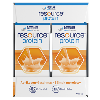 Resource Protein, preparat odżywczy, smak morelowy, 4 x 200 ml - zdjęcie produktu