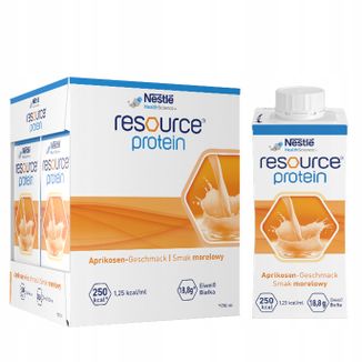 Resource Protein, preparat odżywczy, smak morelowy, 4 x 200 ml - zdjęcie produktu