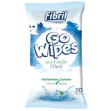 Fibril Go Wipes, chusteczki nawilżane, turystyczne, Ice Fresh, 20 sztuk - miniaturka zdjęcia produktu