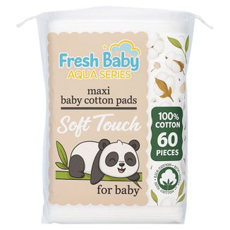 Fresh Baby Aqua Series, płatki kosmetyczne dla dzieci, 60 sztuk Fresh Baby Aqua Series, płatki kosmetyczne dla dzieci, 60 sztuk - zdjęcie produktu
