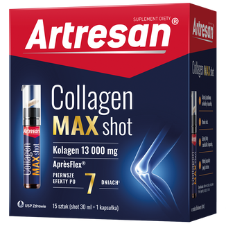 Artresan Collagen Max Shot, 15 x 30 ml + 15 kapsułek - zdjęcie produktu