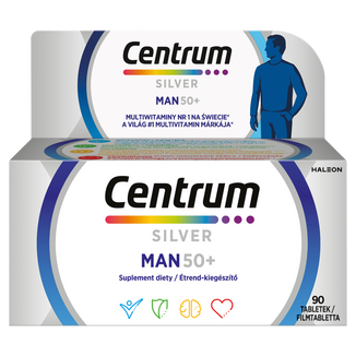Centrum Man 50+, 90 tabletek USZKODZONE OPAKOWANIE Centrum Man 50+, 90 tabletek USZKODZONE OPAKOWANIE - zdjęcie produktu